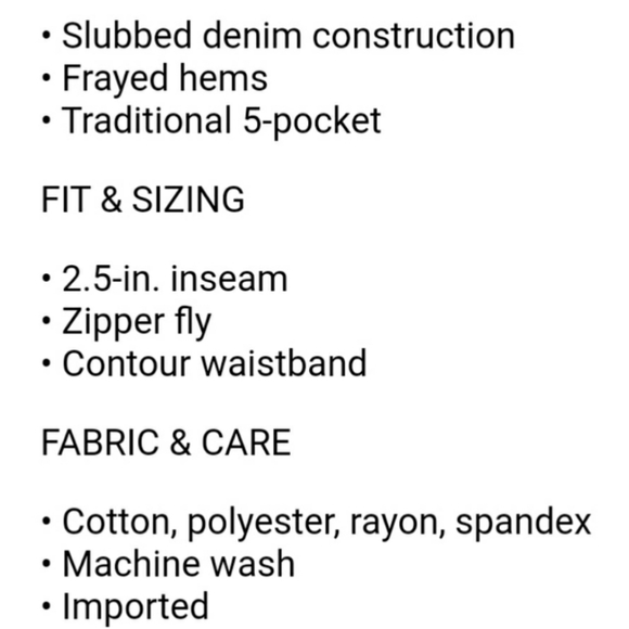 Last one❣ sz 13 anima frayed hem high rise short - Picture 3 of 6